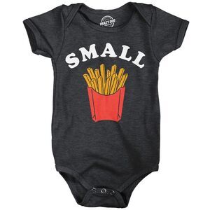 Small Fry Baby Bodysuit Funny Sarcastic French Fries Jumper For Infants
